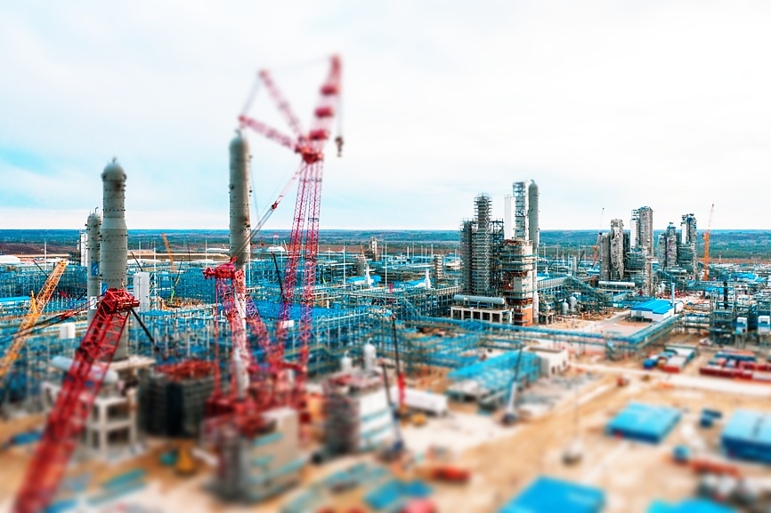 Ход строительства Балтийского Газохимического комплекса в Усть-Луге.