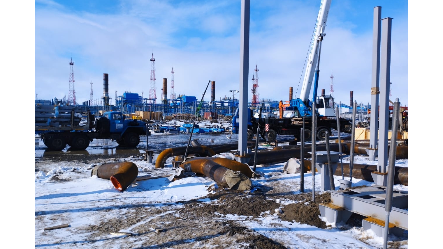 Газпромнефть строительство. Строительство столовой на Южно-Приобском месторождении