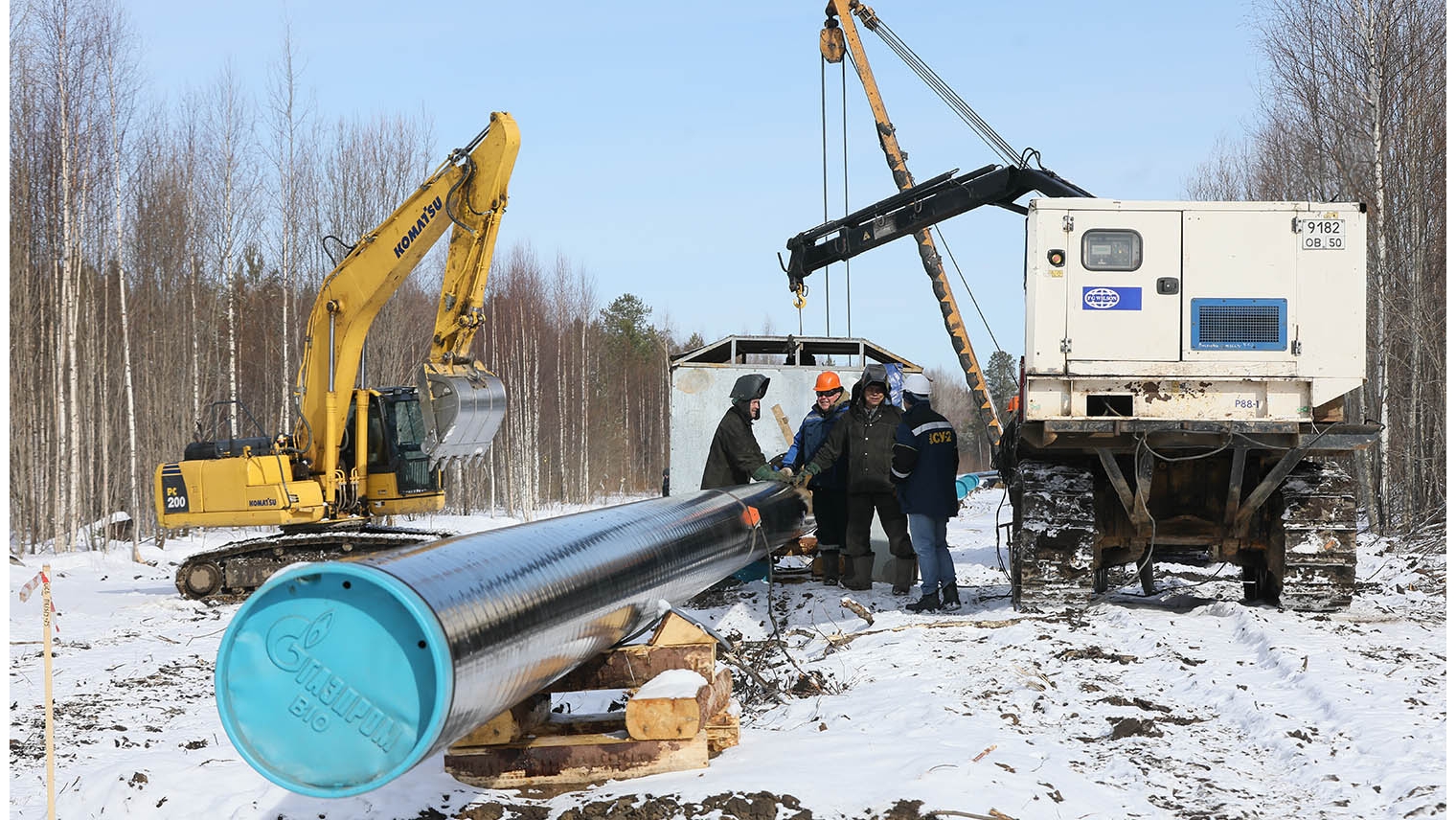 Строительство газопровода-отвода “Вологда-Череповец”