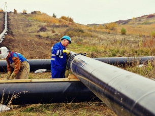 Строительство межпоселкового газопровода