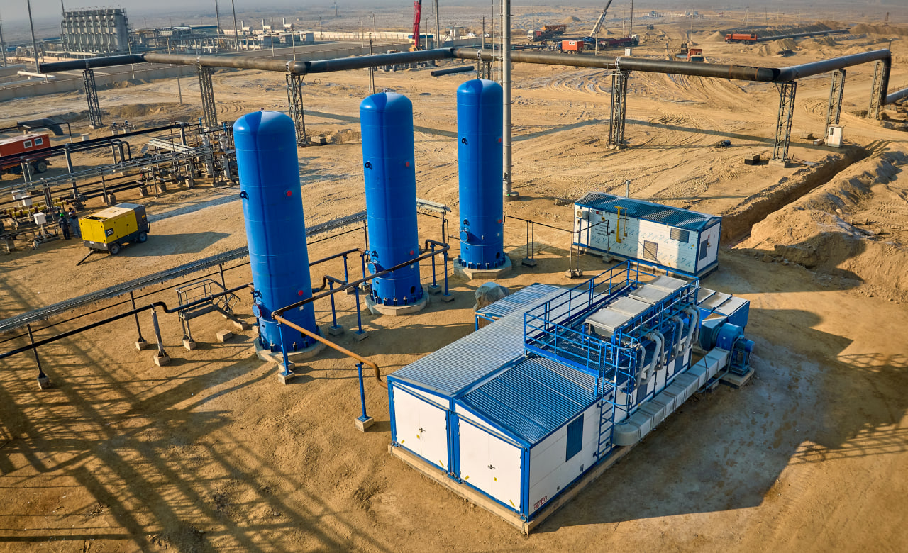 Строительство газовых объектов в Республике Узбекистан. КС «Газли»