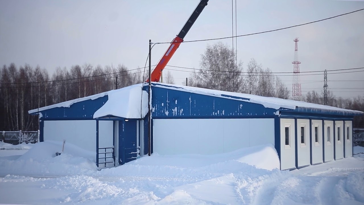 «Газпромнефть-Ямал» строительство - вахтового посёлка для линейно-эксплуатационной службы на Тазовском участке.