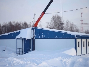 «Газпромнефть-Ямал»​  строительство - вахтового посёлка для линейно-эксплуатационной службы на Тазовском участке.